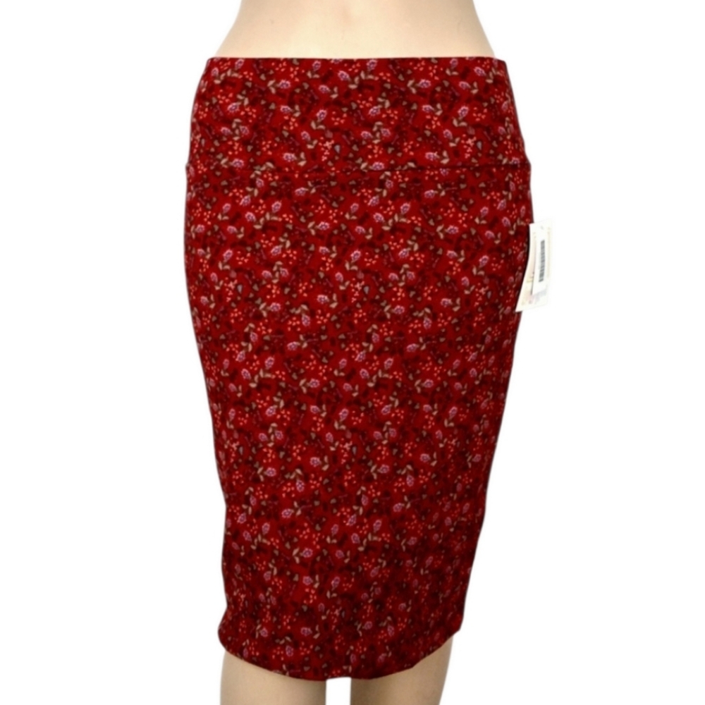 Lularoe Cassie Floral Pencil Skirt Womens XS